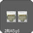 2x RJ45 Cat 6 nestíněná NEXANS