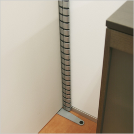 kabelový organizér Premium, 100 cm stříbrný